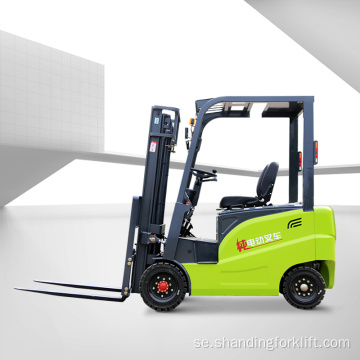 Shanding1 Ton 2T 3T Wheel Electric Forklift Pris